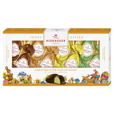 Niederegger Marzipan Eier Variationen in Zartbitter-Schokolade 4-fach sortiert 100g