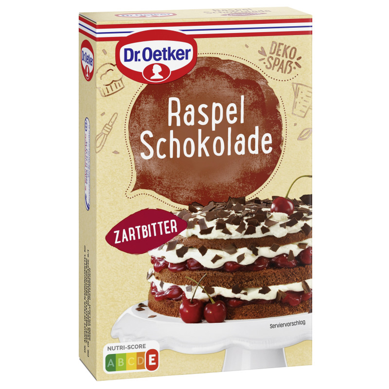 Dr. Oetker Raspelschokolade Zartbitter RAC MB 100g