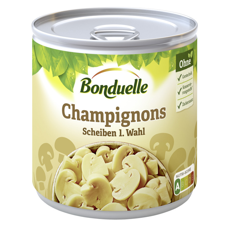 Bonduelle Mushrooms Sliced 1st Choice 390g