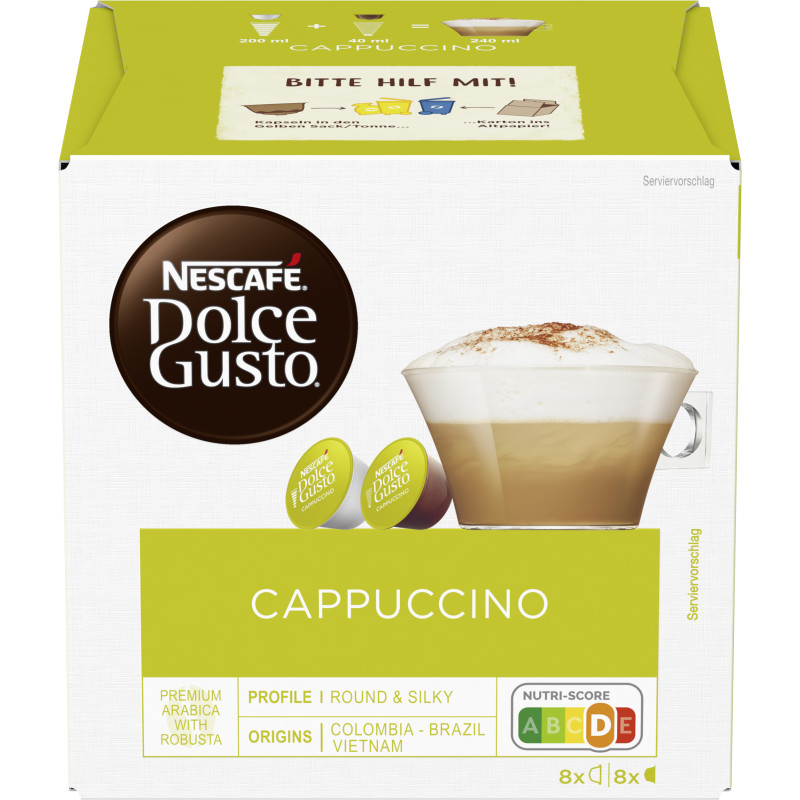 NESCAFE DOLCE GUSTO Cappuccino 16 Capsules 186.4g