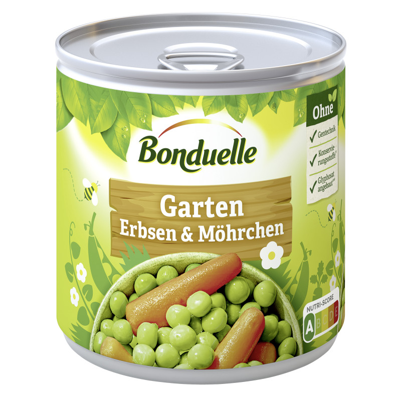 Bonduelle Garten Erbsen mit Möhrchen 425ml / 400g