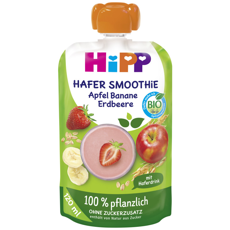 HiPP Erdb.Banane in Apfel mit Haferdrink 120mlt.