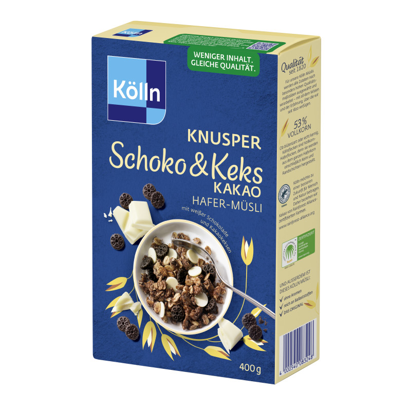 Müsli Knusper Schoko&Keks Kakao 400g