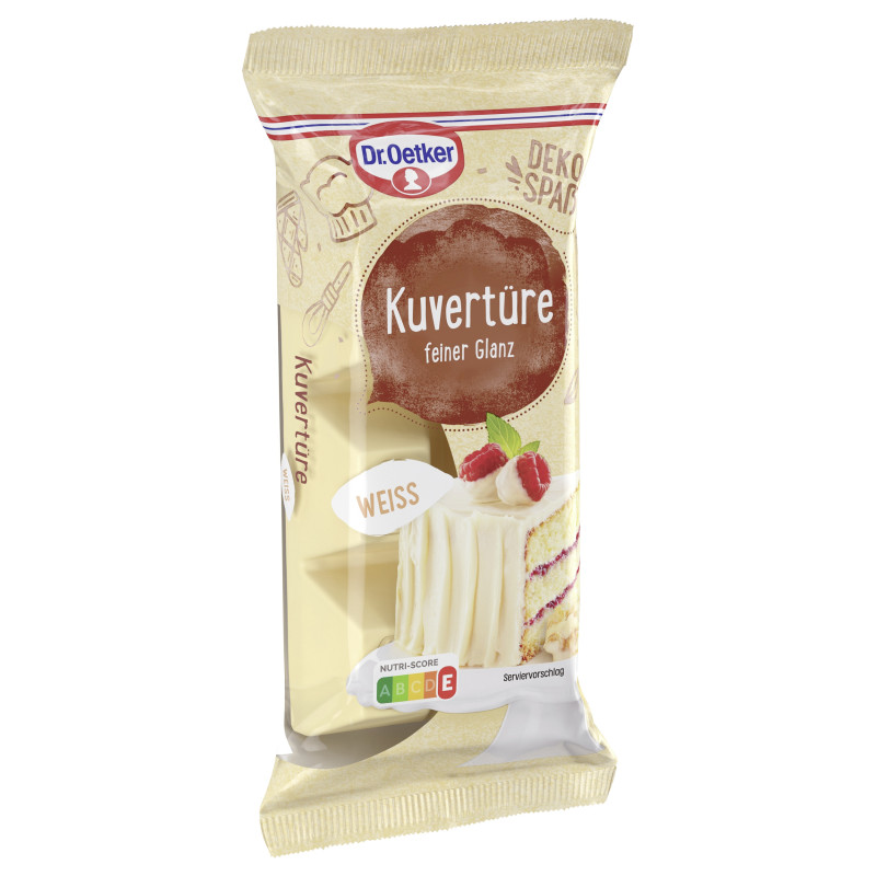 Dr. Oetker Kuvertüre Weiß RAC MB 150g