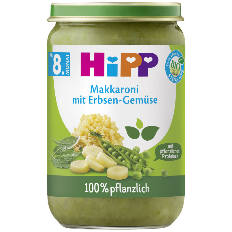 HiPP Makkaroni mit Erbsen-Gemuese 220g