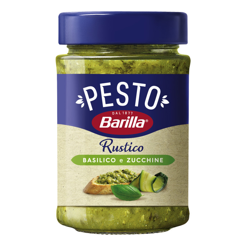 Barilla Pesto Rustico Basil & Zuc 200g