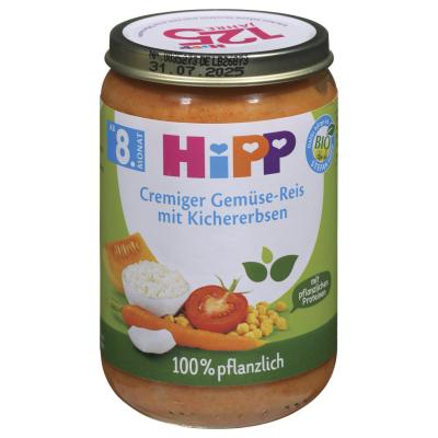 HiPP Cream Vegetable-Rice with Chickpeas 220g