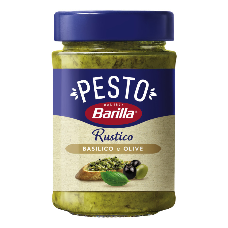 Barilla Pesto Rustico Basilico e Olive 200g