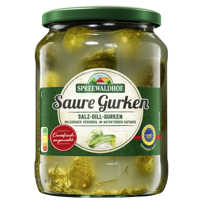 SPREEWALDHOF Sour Cucumbers 720ml