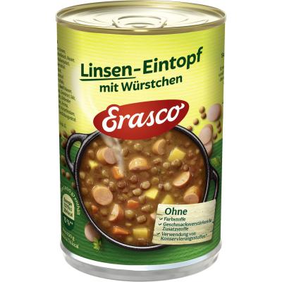 Erasco Linsen-Eintopf mit Würstchen 400g