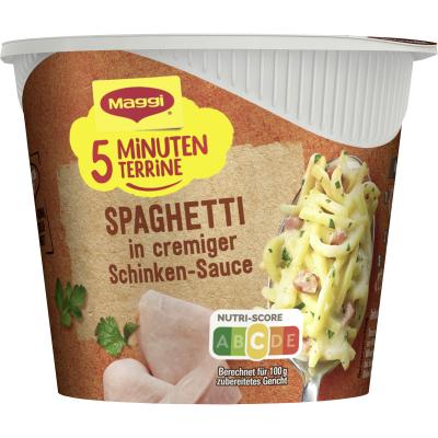 MAGGI 5 MINUTEN TERRINE Spaghetti in Schinkensauce 64g