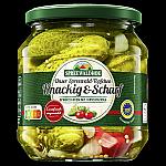 Spreewaldhof Gewürzgürkchen, feurig-scharf gewürzt 
530g