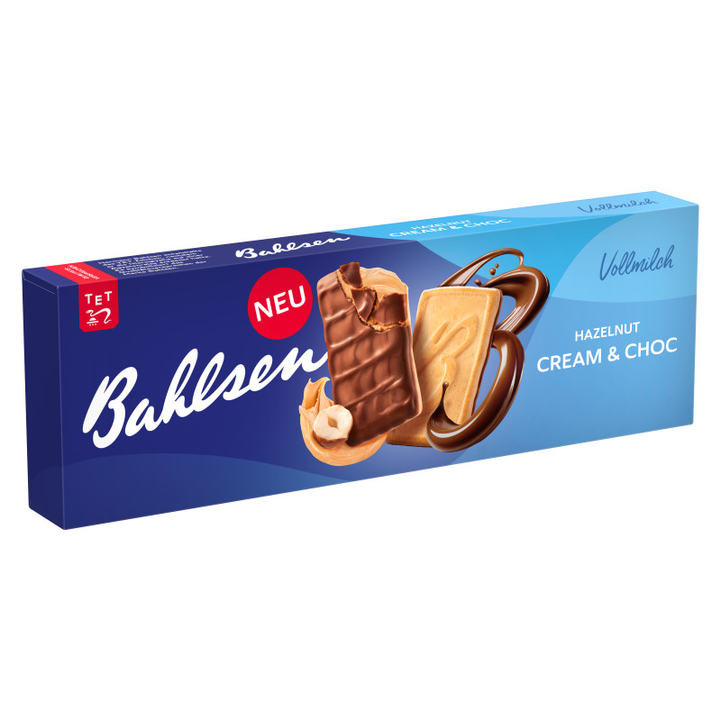 Bahlsen Hazelnut & Cream Choc 100g
