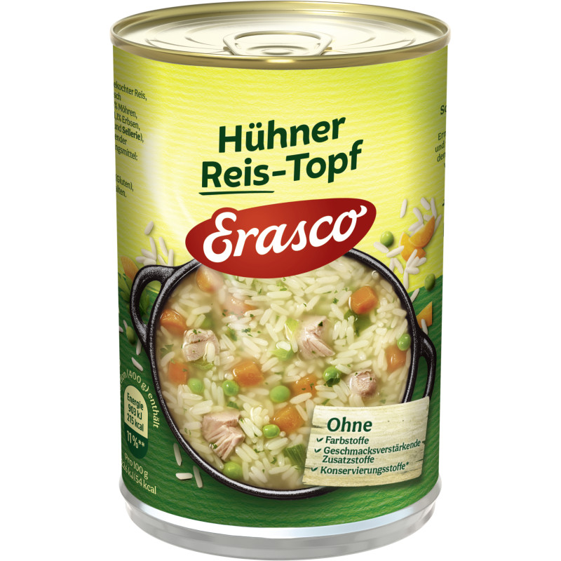 Erasco Hühner Reis-Topf 400g