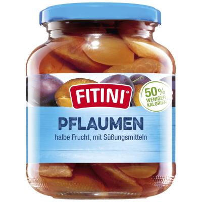 Fitini Pflaumen, halbe Frucht, mit Süßungsmitteln 370ml 340g