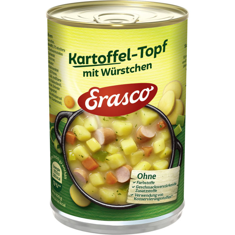 Erasco Kartoffel-Topf mit Würstchen 400g