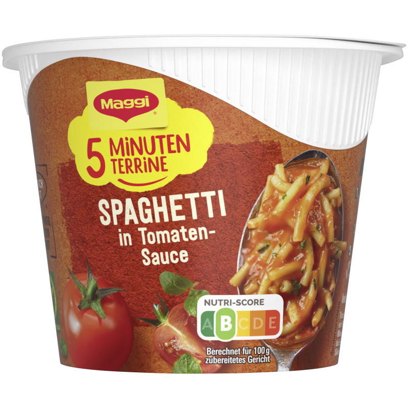 MAGGI 5 MINUTEN TERRINE Spaghetti Tomatensauce 60g