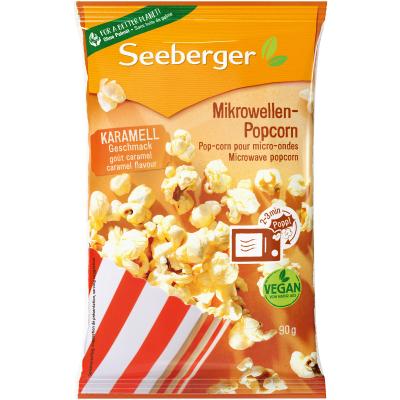 Seeberger Microwave Popcorn with Caramel Flavor 90g