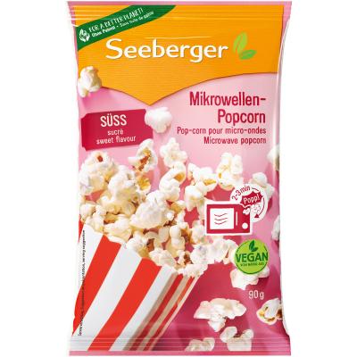 Seeberger Popcorn-Mais für die Mikrowelle, süß 90g