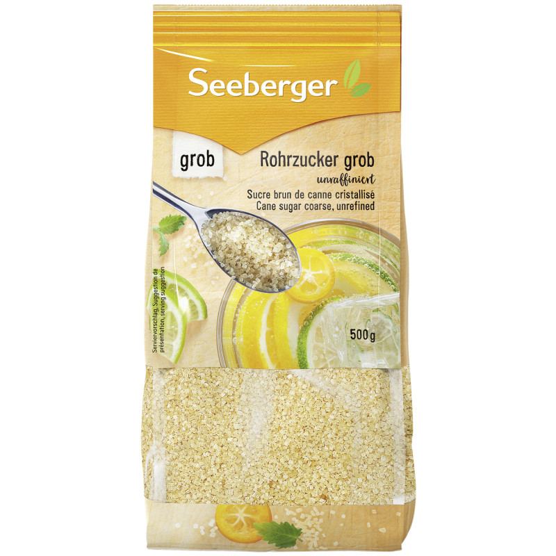 Seeberger Raw Cane Sugar Coarse, Unrefined 500g