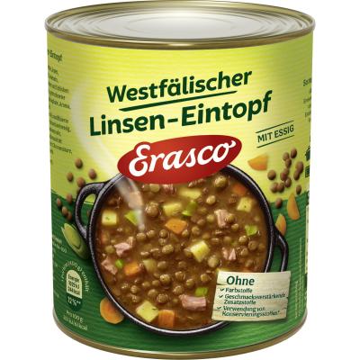 Erasco Westfälischer Linsen-Eintopf mit Essig 800g