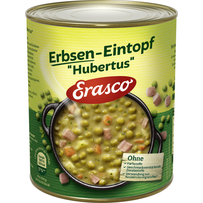 Erasco Erbsen-Eintopf Hubertus 800g