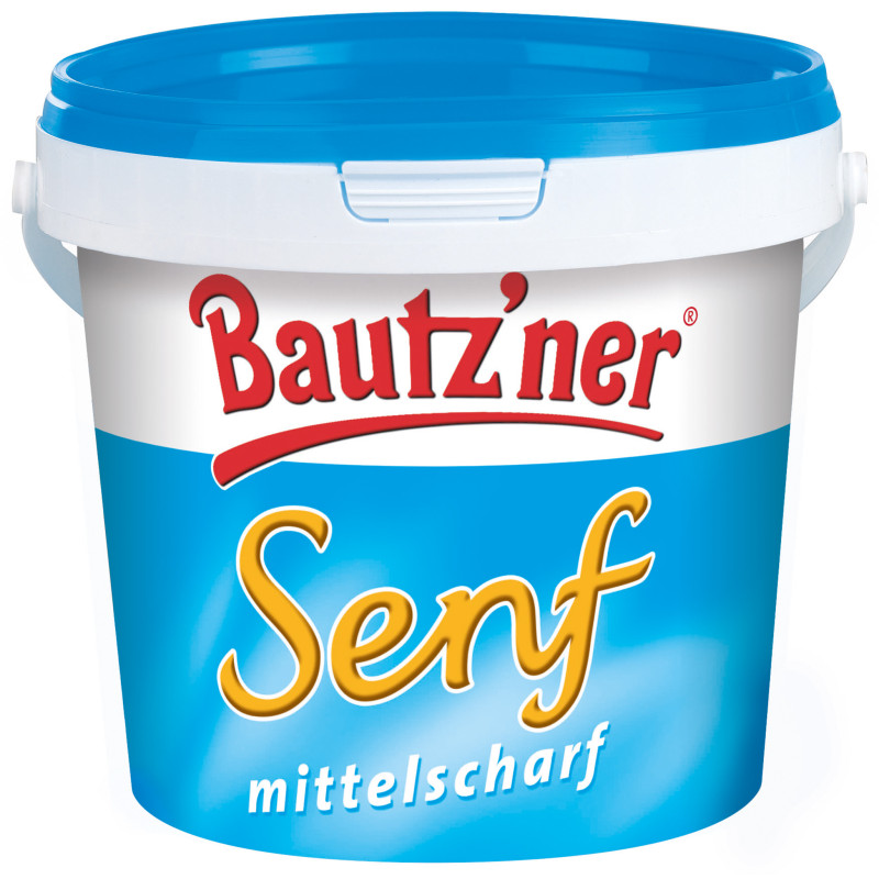 Bautz'ner Mittelscharfer Senf 1000 ml Eimer