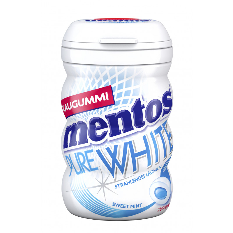 MENTOS Gum Pure White Sweet Mint 70g
