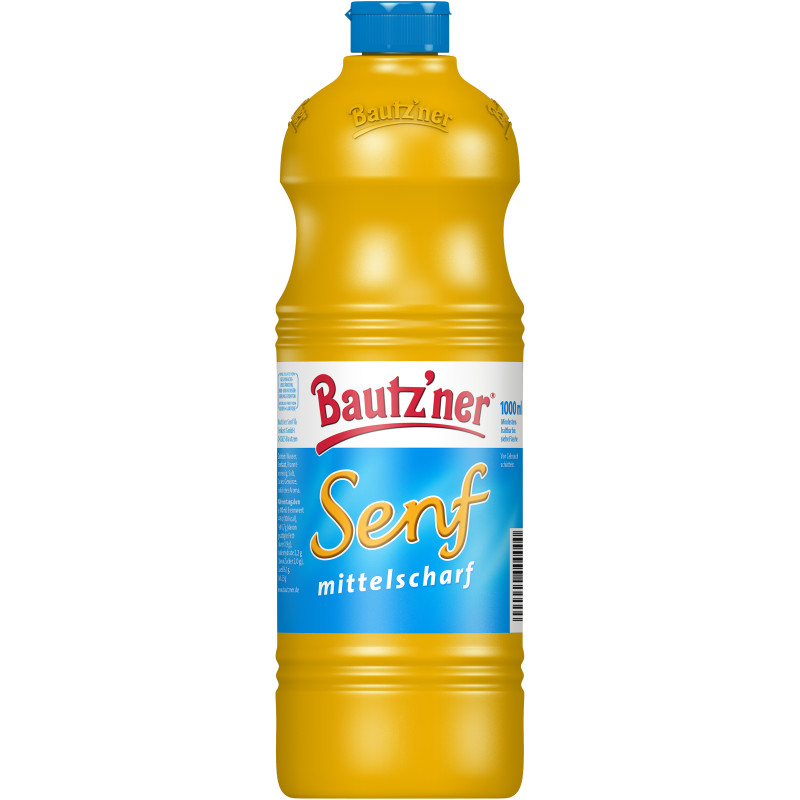 Bautz'ner Mittelscharfer Senf 1000 ml