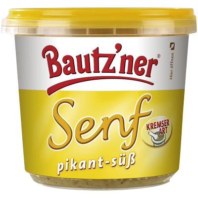 Bautzner Senf pikant-süß Becher 200ml
