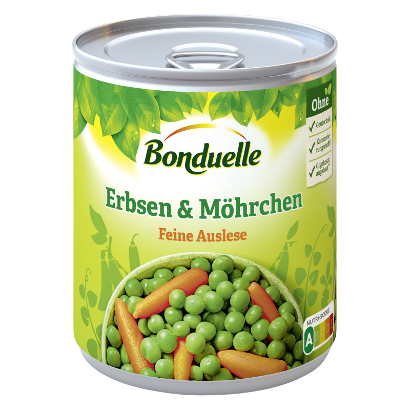 Bonduelle Erbsen mit Möhrchen Feine Auslese 800G