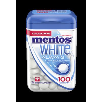 MENTOS Gum White Peppermint 100 pieces = 88g