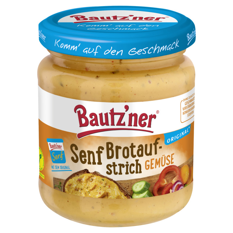 Bautz'ner Senf Brotaufstrich Gemüse Glas 200ml
