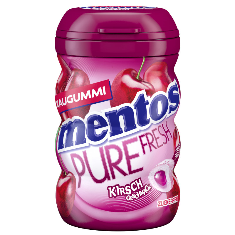 Mentos Kaugummi Pure Fresh Kirsche Curvy DOSE 67,9g