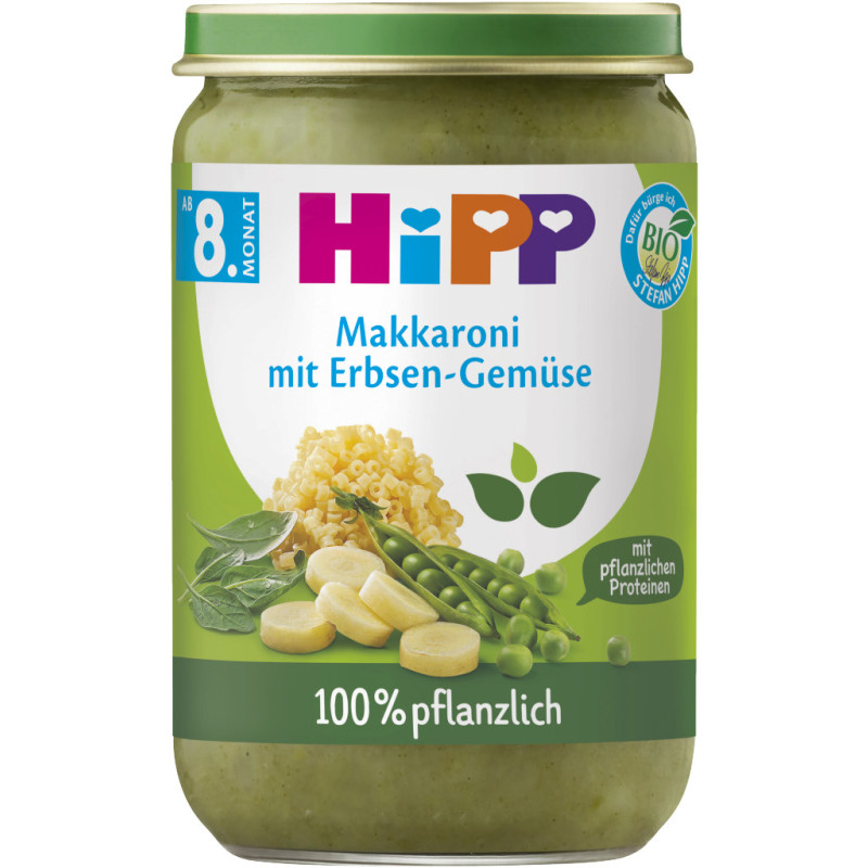 HiPP Makkaroni mit Erbsengemuese 220g