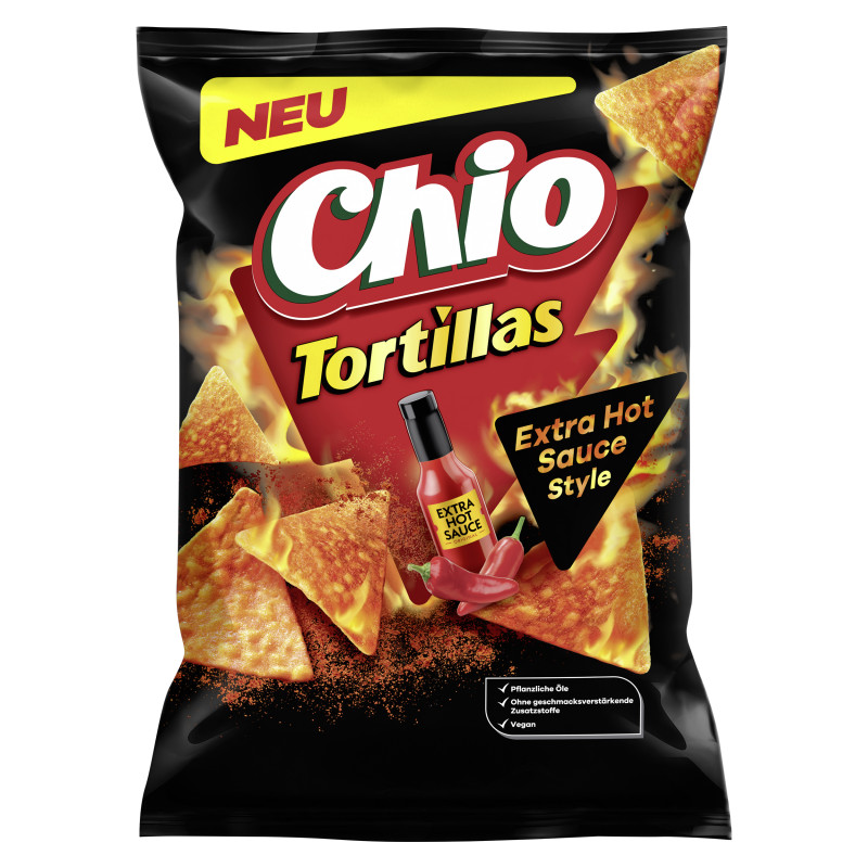 Chio Tortillas ExtraHotSauce Sty 110g