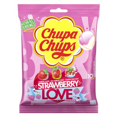 Chupa Chups STRAWBERRY LOVE 10er BEUTEL 120g