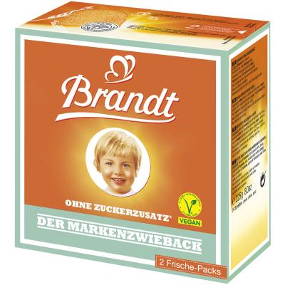 Brandt Der Markenzwieback ohne Zuckerzusatz 225g