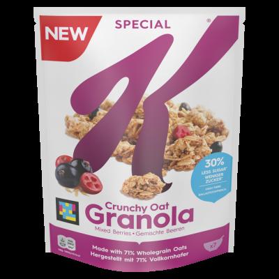 Kelloggs Crunchy Oat Muesli Granola Mixed Berries 320g