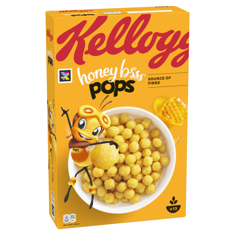 Kelloggs Honey Bsss Pops 400g