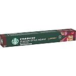STARBUCKS ITALIAN STYLE ROAST by NESPRESSO 10 Capsule = 56g