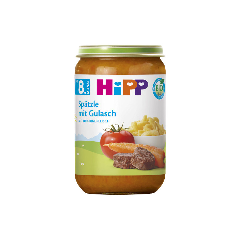 HiPP Spaetzle mit Gulasch 220g
