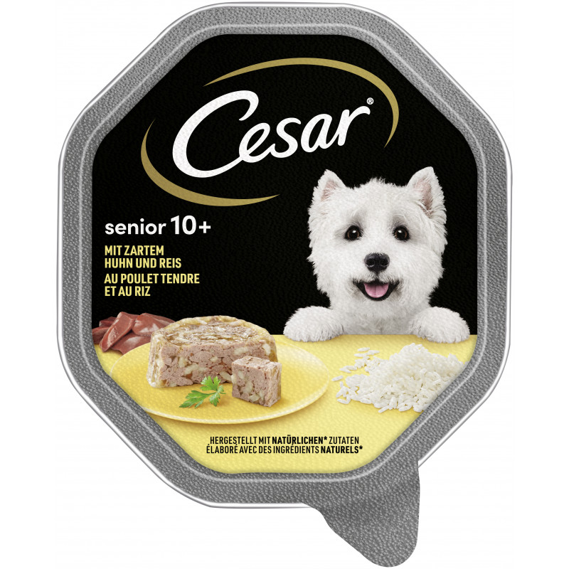 CESAR® Schale Senior 10+ mit Huhn und Reis 150g