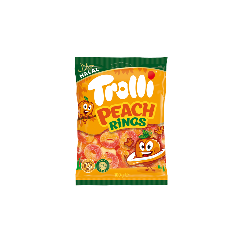 Trolli Halal Peach Rings 100g