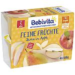 Bebivita Feine Früchte Birne in Apfel, 4x100g