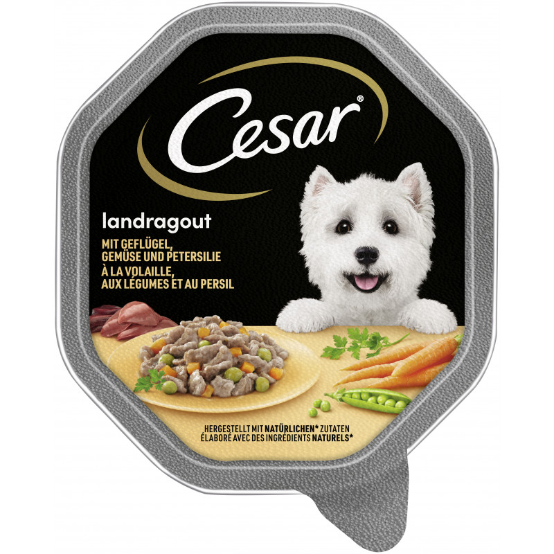 CESAR® Schale Landragout mit Geflügel und Gemüse 150g