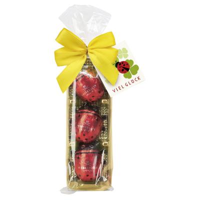 Niederegger Marzipan Glückskäfe, mit Schleife & Kärtchen 45g