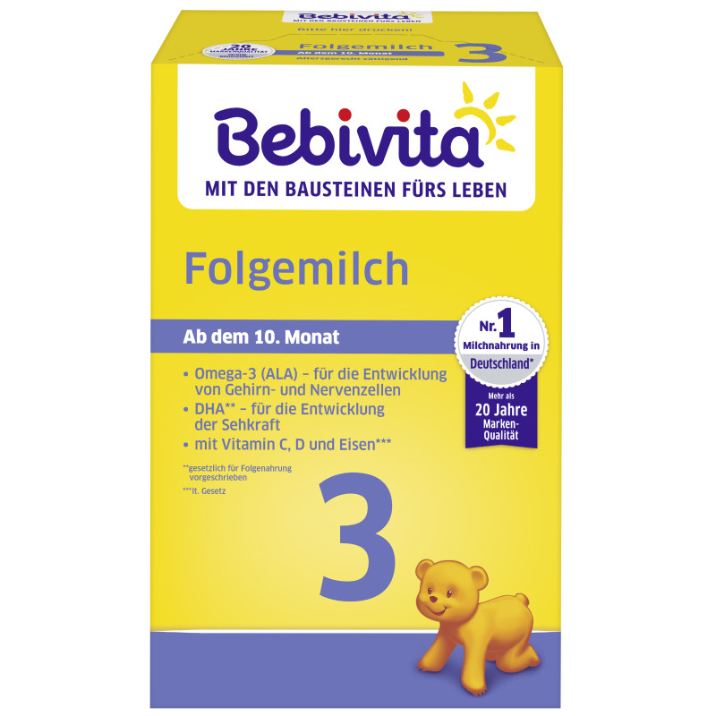 Bebivita Milchnahrung 3 Folgemilch, 500g