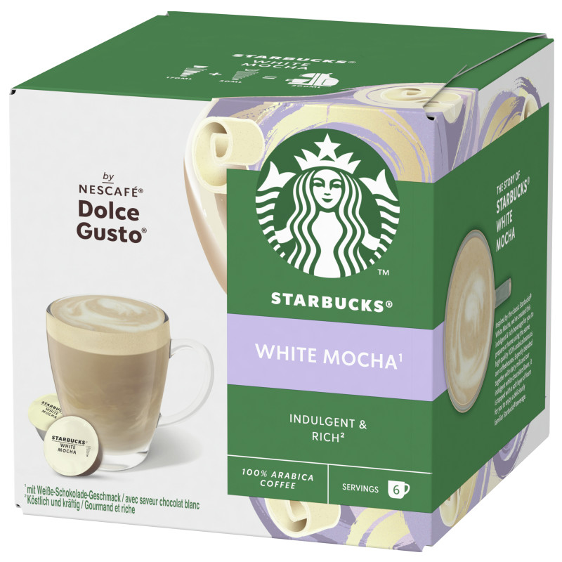 STARBUCKS WHITE MOCHA by NESCAFÉ DOLCE GUSTO 6+6 Capsule = 123g