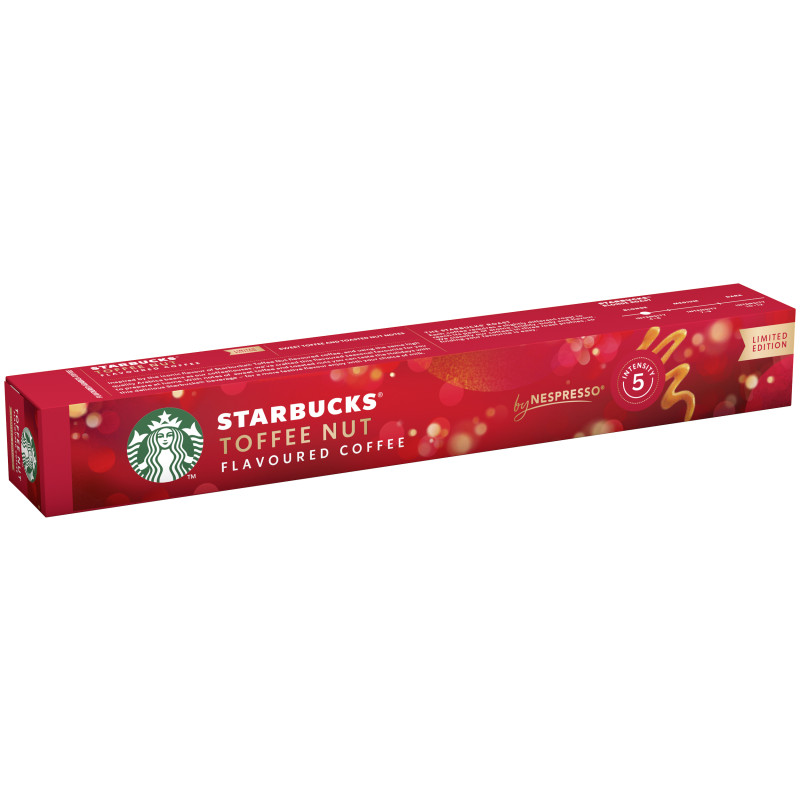 STARBUCKS TOFFEE NUT LATTE by NESPRESSO 10 Capsule = 51g